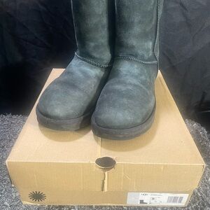 UGG Charcoal Suede Boots